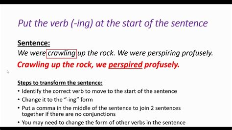 Varying Sentence Structures Part 2 Youtube