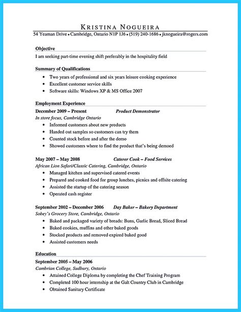A resume summary is more appropriate if you have some work history and various skills and experiences worth highlighting. Excellent Culinary Resume Samples to Help You Approved