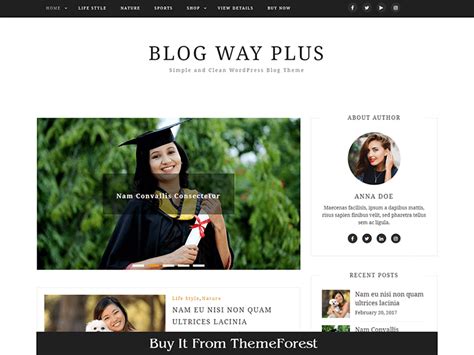 Blog Way Plus Perfect And The Best Wordpress Blog Theme
