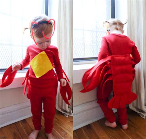 No Sew Diy Kids And Baby Costumes Crab Costume Lobster