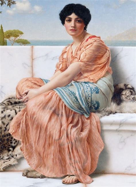 Details From Reverie Or In The Days Of Sappho By John William Godward 1904 Oil On Canvas