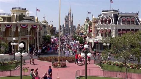 Magic Kingdom 2 Minutes Facing Down Main Street Usa Walt Disney World