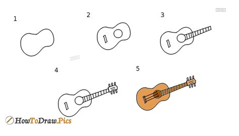 Https://tommynaija.com/draw/how To Draw A Guitar Easy For Beginners