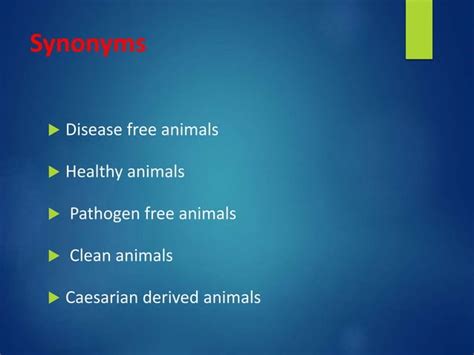Specific Pathogen Free Animal