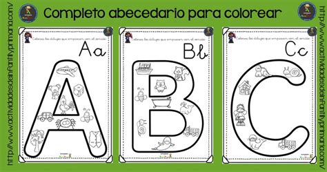 Completo Alfabeto Para Colorear