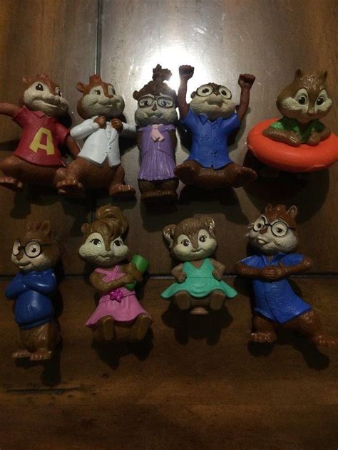 Mcdonalds Alvin And The Chipmunks Happy Meal Toys Set Of 9 Pre Owned