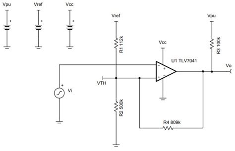 Inverting Comparator With Hysteresis Circuit Diagram Circuit Diagram