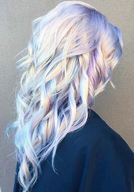 21 Pastel Hair Color Ideas For 2018 Stayglam Holographic Hair Bold