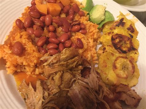 Puerto Rican Rice And Beans With Pork Sol Food Althentic Puerto