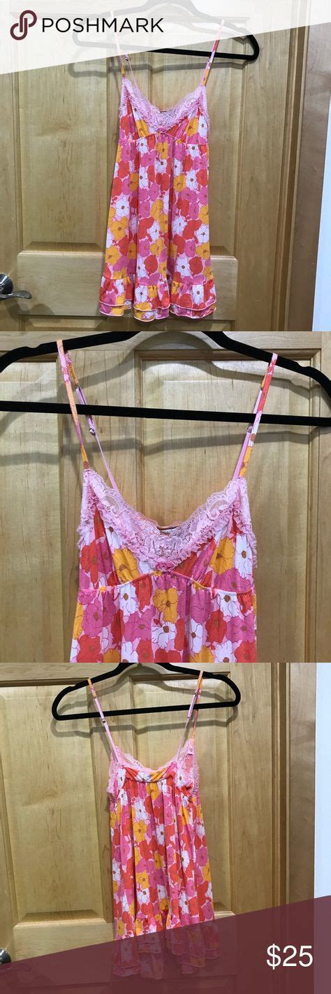 Victorias Secret Floral Baby Doll Nightgown Victorias Secret Floral