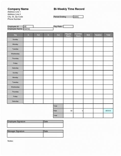 Vacation Spreadsheet Template Excel Templates