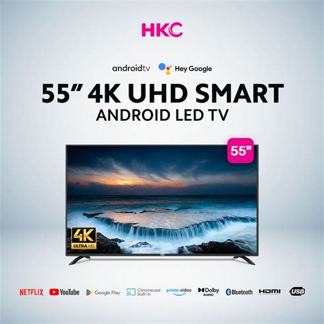 Wow Hkc 55 4k Uhd Smart Android Led Tv Model H800 S55kg1 Lazada Ph