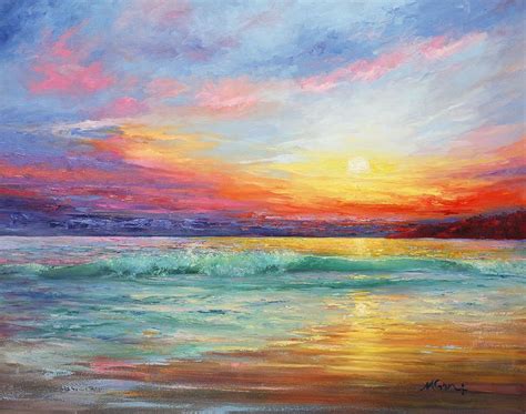 Smile Of The Sunrise Painting By Marie Green Sunrise Painting