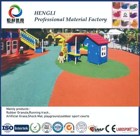 Epdm Rubber Granules Outdoor Safety Rubber Floor Playground Flooring