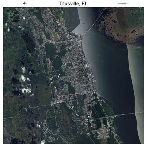 Aerial Photography Map Of Titusville Fl Florida