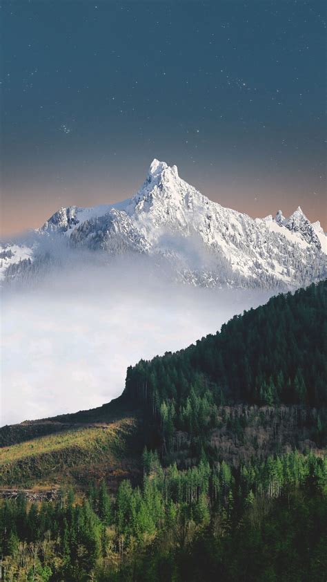 Snow-Mountains-Green-Forest-Nature-Scenery-iPhone-Wallpaper - iPhone ...
