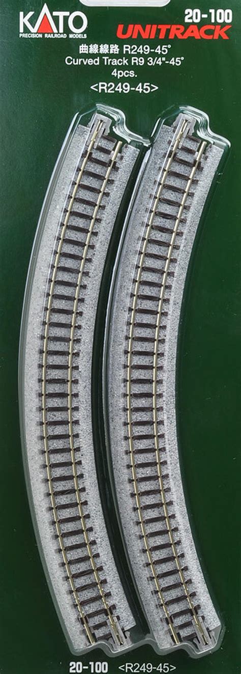 Kato N Scale Unitrack Curved Track 975in 45d