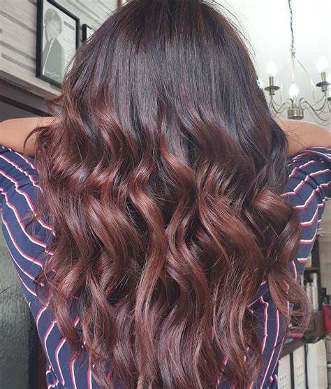 Brown Hair With Mahogany Highlights Hairstyle Ideas Popular