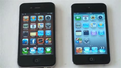 Iphone Iphone 4 Vs Ipod Touch 4g In A Speed Test