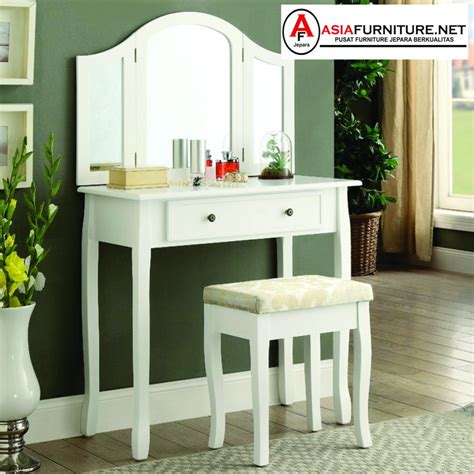 Meja Rias Minimalis Putih Modern Asia Furniture Jepara