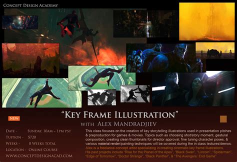 Key Frame Illustration With Alex Mandradjiev Online Course Concept