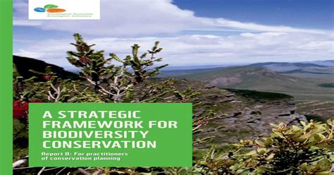 A Strategic Framework For Biodiversity Conservation · 1 The Southwest