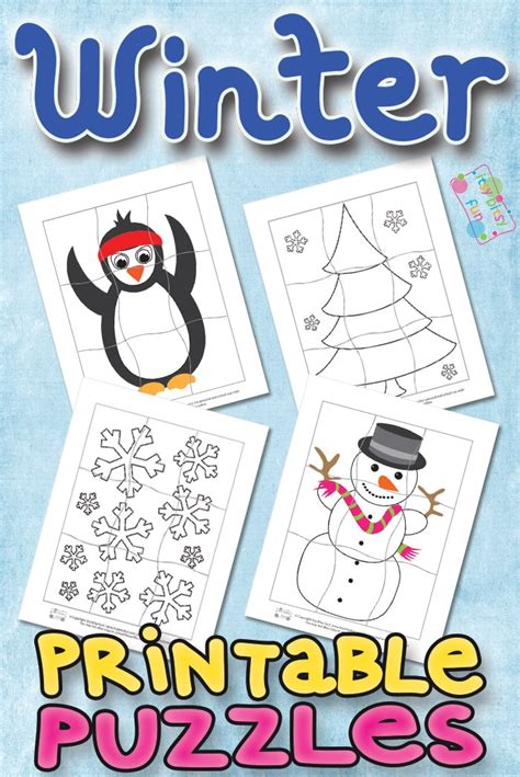 Printable Winter Puzzles For Kids Itsy Bitsy Fun