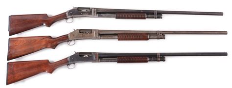 Winchester model 1897 pump action shotgun (aka the trench gun) with bayonet lug for the 16 inch/40cm m1917 sword bayonet. Lot Detail - (C) LOT OF 3: WINCHESTER MODEL 1897 PUMP ...