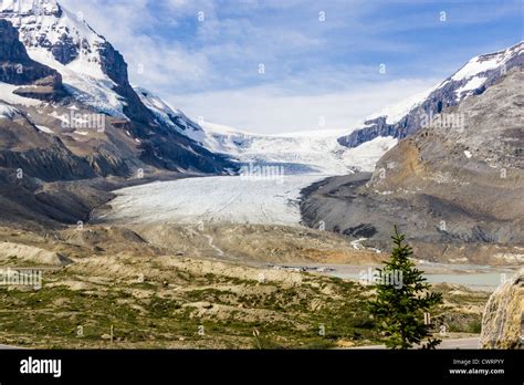The Athabasca Glacier Is The Most Visited Glacier On The North American