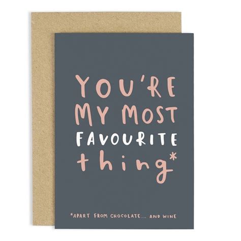 My Favourite Thing Card — Old English Company Hand Lettered