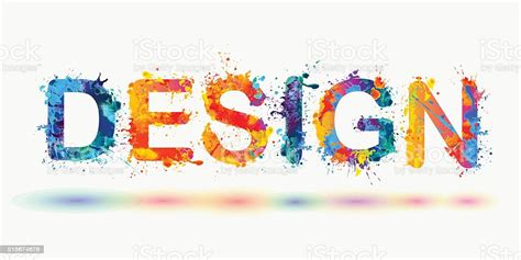 Word Design Rainbow Splash Paint Stock Illustration - Download Image ...