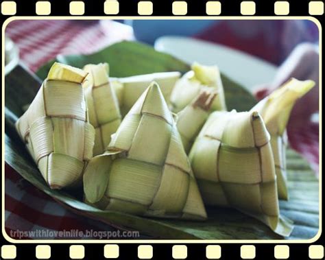Poso Or Rice Wrapped In Coconut Leaves Iligan City Philippines