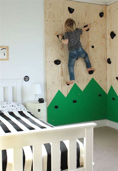Diy Climbing Wall Childrens Room Design Ideas And Tips Dětský