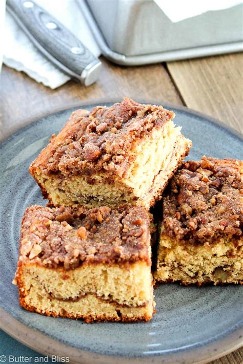Easy Applesauce Coffee Cake Butter And Bliss