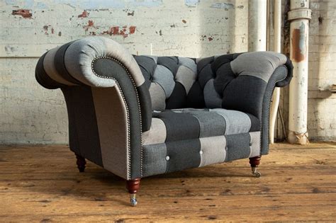 Brighton Patchwork Chesterfield Armchair Oswald And Pablo