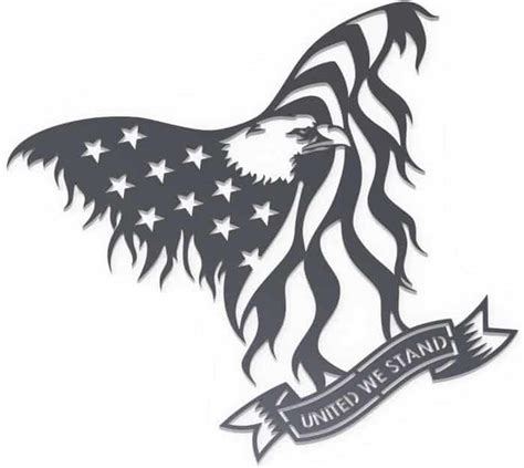 Eagle Flag United We Stand Dxf Cnc Plasma File
