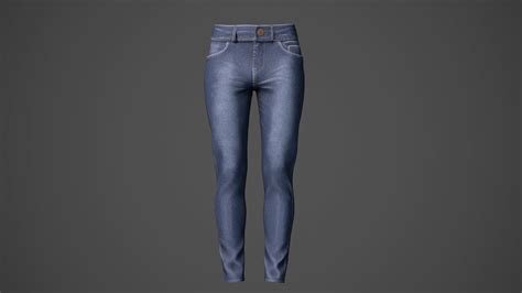 Blue Jeans Pants 3d Model Cgtrader