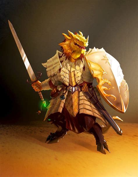 D D Bronze Dragon Art Dragonborn Knight Eldritch Character Fantasy
