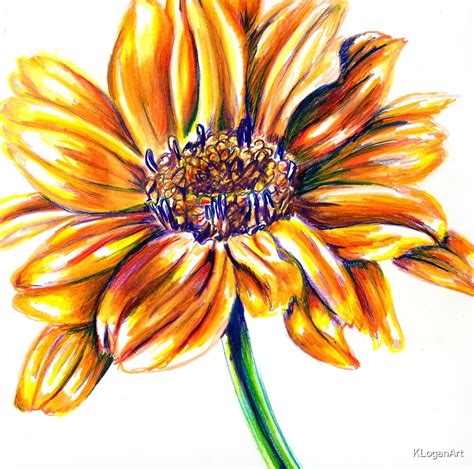 "Yellow Flower Colored Pencil Drawing" by KLoganArt ... These basic colored pencil techniques form the foundation for any type of colored pencil art that you would like to create.