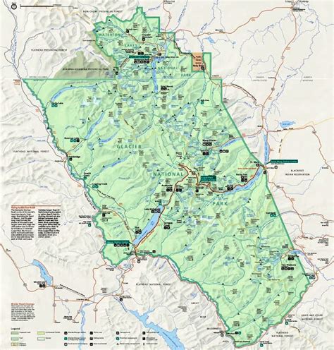 Glacier National Park Map Photos Diagrams And Topos Summitpost