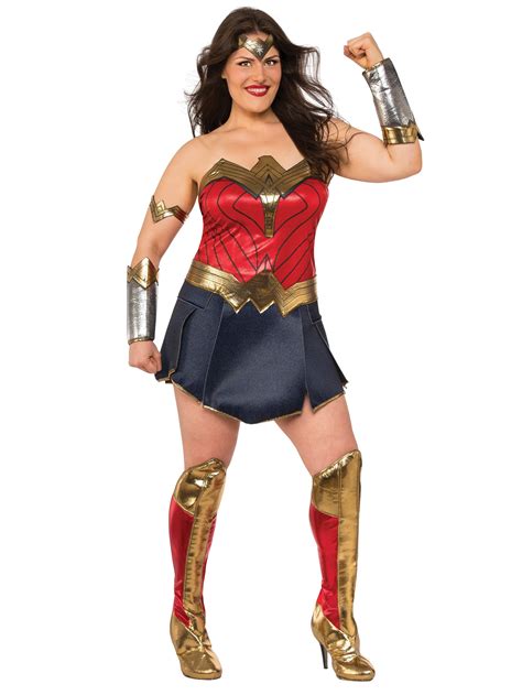 Batman V Superman Dawn Of Justice Deluxe Wonder Woman Adult Curvy Costume Costume