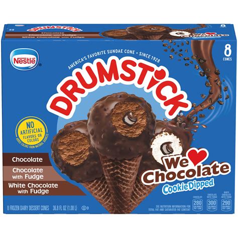 Drumstick Chocolate Ice Cream Variety Pack 8 Count