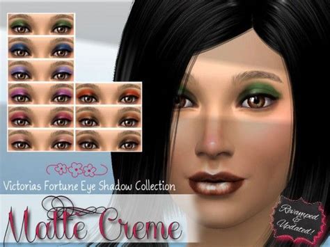 The Sims Resource Matte Creme Eye Shadow Collection By Fortunecookie1