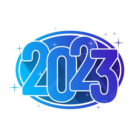 2023 Blue Vector Art Png 2023 In Blue Style 2023 Clipart 2023 Blue