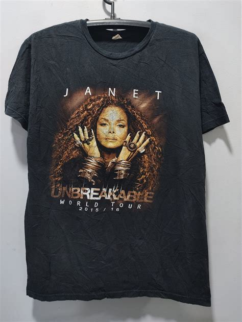 Vintage 00s Janet Jackson T Shirt Tourpophip Hopnew Etsy