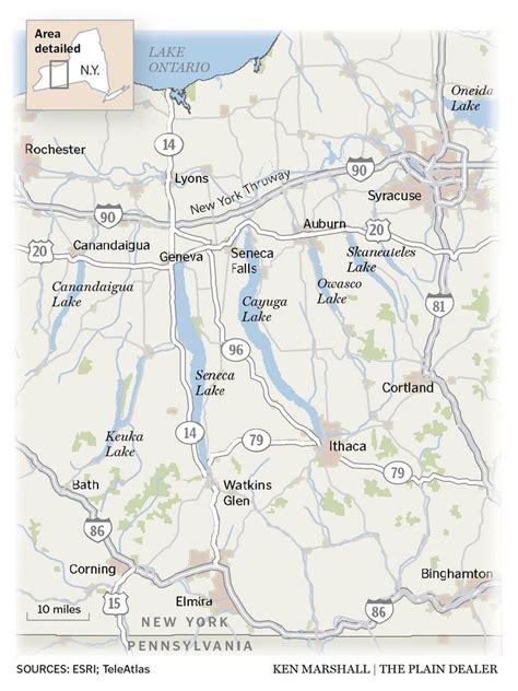 Exploring The Beauty Of Finger Lakes With Map Of Finger Lakes A