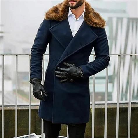 China Original Factory Men Parka Winter Faux Fur Collar Warm