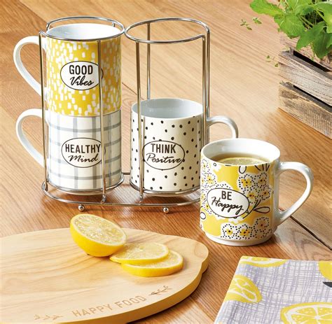 Buy Set Of 4 Happiness Stacking Mugs From The Next Uk Online Shop