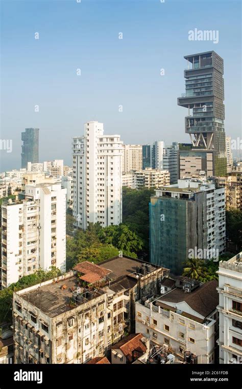 India Mumbai South Mumbai Mumbai City District Skyline Showing