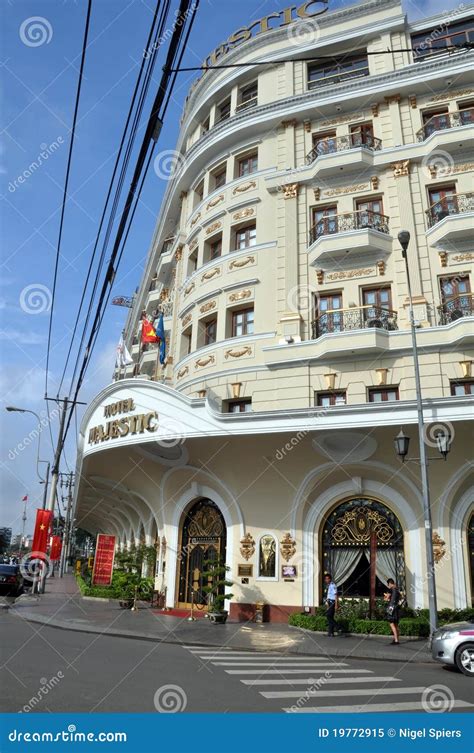 Majestic Hotel Entrance Ho Chi Minh City Vietnam Editorial Image Image Of Building Dawn